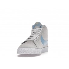 Мужские кроссовки Nike SB Blazer Mid Soft Grey Baby Blue