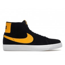 Кроссовки Nike SB Zoom Blazer Mid Black University Gold