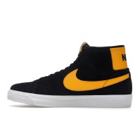 Кроссовки Nike SB Zoom Blazer Mid Black University Gold