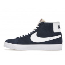 Мужские кроссовки Nike SB Zoom Blazer Mid Navy White