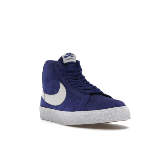 Кроссы Nike SB Blazer Mid Royal Blue White - мужская сетка размеров