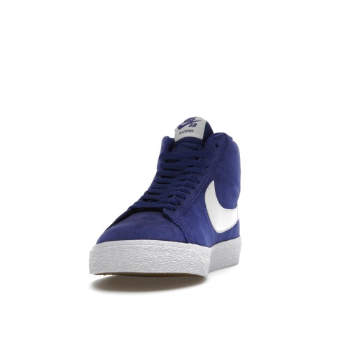 Кроссы Nike SB Blazer Mid Royal Blue White - мужская сетка размеров