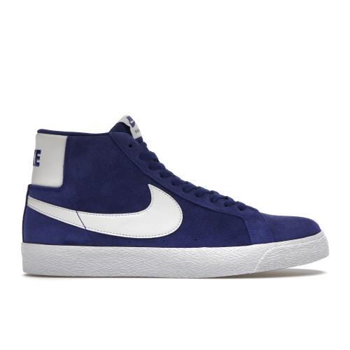 Кроссы Nike SB Blazer Mid Royal Blue White - мужская сетка размеров