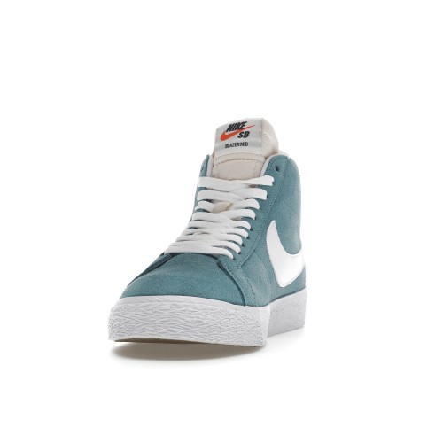 Кроссы Nike SB Zoom Blazer Mid Cerulean Blue - мужская сетка размеров