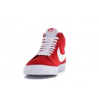 Мужские кроссовки Nike SB Blazer Mid Red Suede (2017)