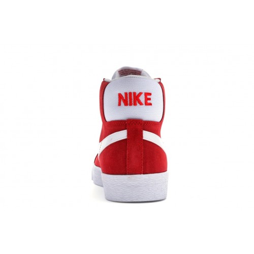 Мужские кроссовки Nike SB Blazer Mid Red Suede (2017)