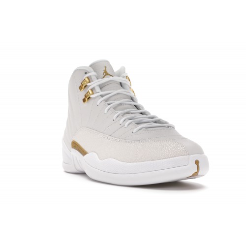 Кроссы Jordan 12 Retro OVO White - мужская сетка размеров