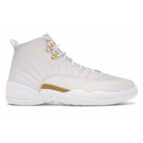 Кроссы Jordan 12 Retro OVO White - мужская сетка размеров