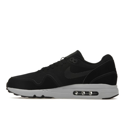 Кроссы Nike Air Max 1 Ultra 2.0 Essential Black/Black/Wolf Grey - мужская сетка размеров