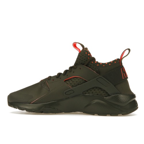 Кроссы Nike Air Huarache Run Ultra Cargo Khaki Crimson - мужская сетка размеров