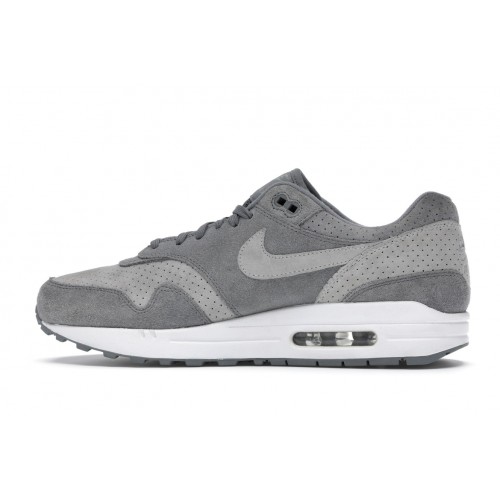 Кроссы Nike Air Max 1 Cool Grey Wolf Grey - мужская сетка размеров