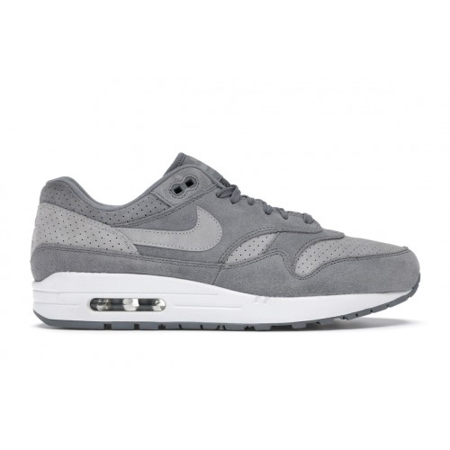 Кроссы Nike Air Max 1 Cool Grey Wolf Grey - мужская сетка размеров