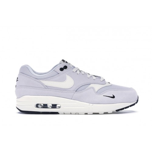 Кроссы Nike Air Max 1 Mini Swoosh Pure Platinum - мужская сетка размеров