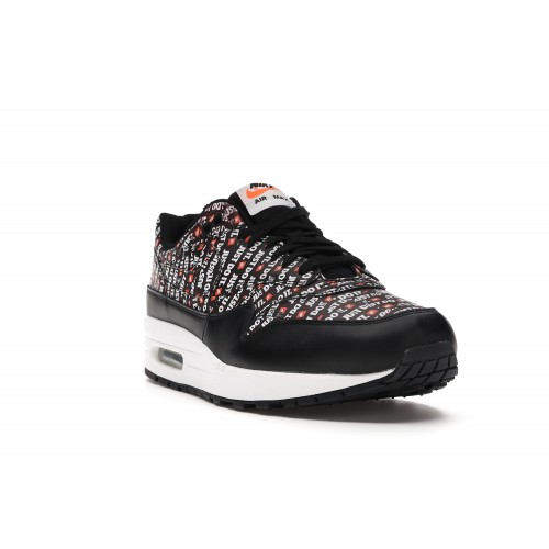 Кроссы Nike Air Max 1 Just Do It Pack Black - мужская сетка размеров