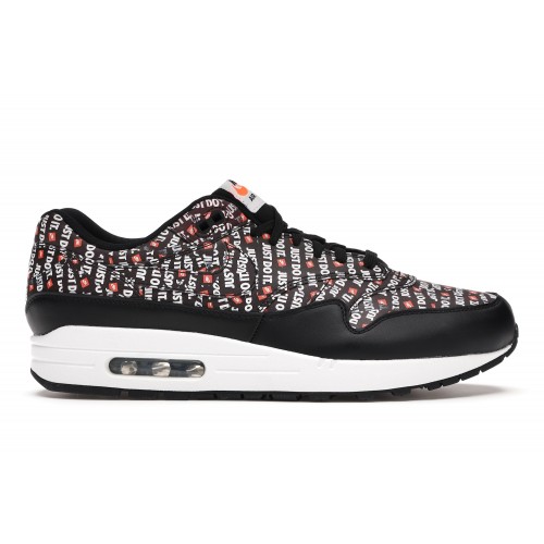 Кроссы Nike Air Max 1 Just Do It Pack Black - мужская сетка размеров