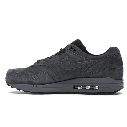 Кроссы Nike Air Max 1 Anthracite - мужская сетка размеров