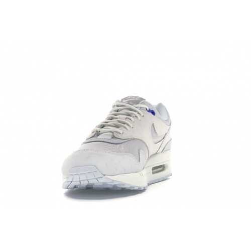 Кроссы Nike Air Max 1 Pure Platinum Racer Blue - мужская сетка размеров