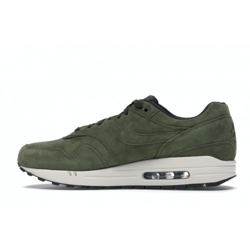 Кроссы Nike Air Max 1 Olive Canvas Suede - мужская сетка размеров