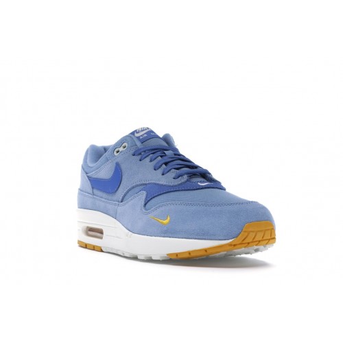 Кроссы Nike Air Max 1 Mini Swoosh Work Blue - мужская сетка размеров