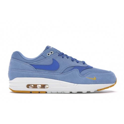 Кроссы Nike Air Max 1 Mini Swoosh Work Blue - мужская сетка размеров