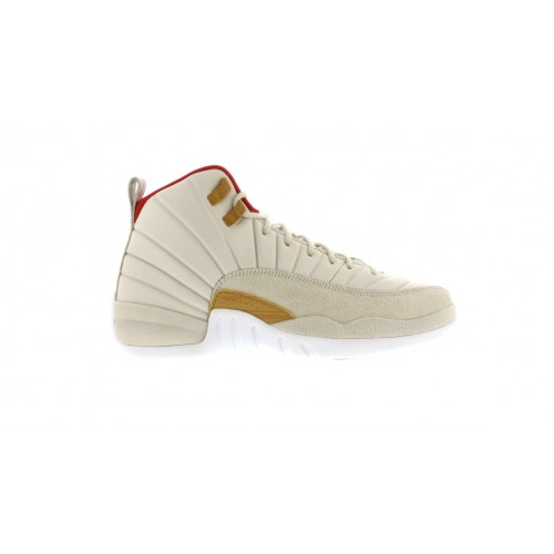 Кроссы Jordan 12 Retro Chinese New Year Light Orewood Brown (GS) - подростковая сетка размеров