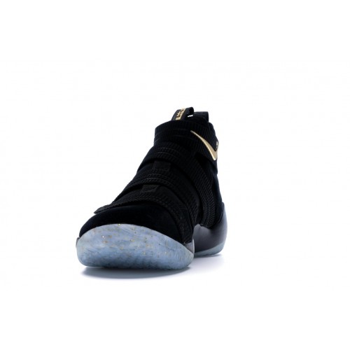 Кроссы Nike LeBron Zoom Soldier 11 Black Gold - мужская сетка размеров