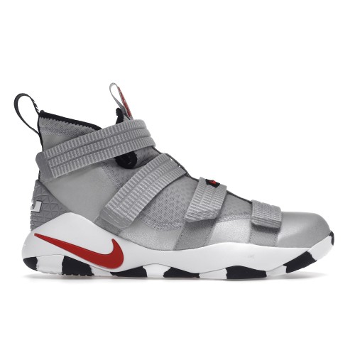 Кроссы Nike LeBron Zoom Soldier 11 Silver Bullet - мужская сетка размеров