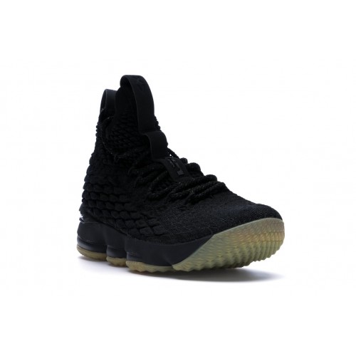 Кроссы Nike LeBron 15 Black Gum - мужская сетка размеров