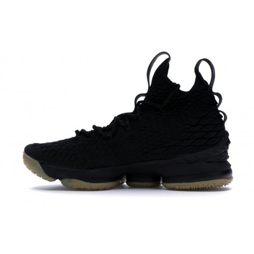 Кроссы Nike LeBron 15 Black Gum - мужская сетка размеров