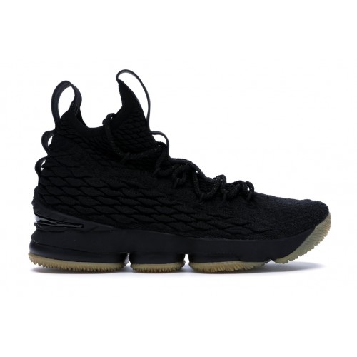Кроссы Nike LeBron 15 Black Gum - мужская сетка размеров