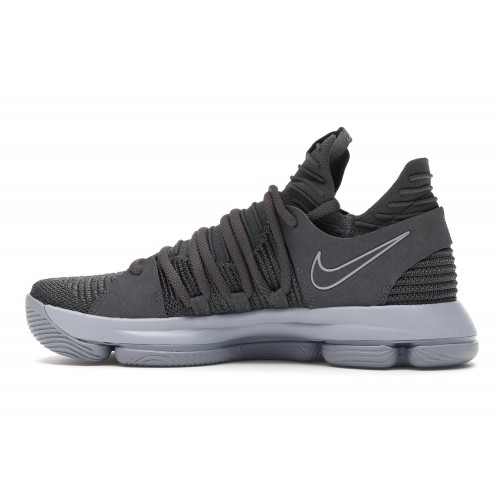 Кроссы Nike KD 10 Dark Grey - мужская сетка размеров