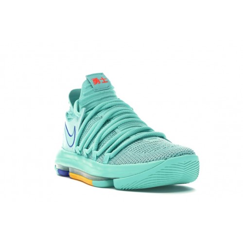 Кроссы Nike KD 10 Hyper Turquoise - мужская сетка размеров