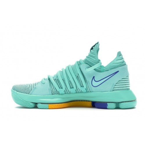 Кроссы Nike KD 10 Hyper Turquoise - мужская сетка размеров