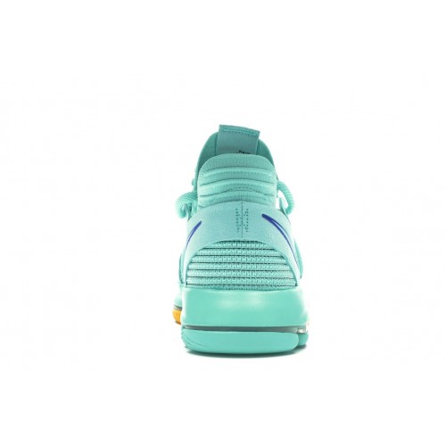 Кроссы Nike KD 10 Hyper Turquoise - мужская сетка размеров