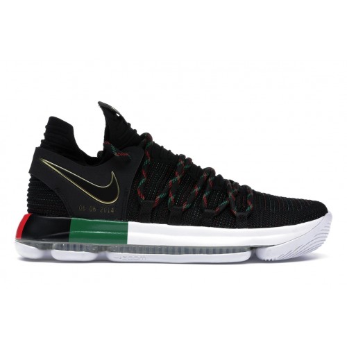 Кроссы Nike KD 10 Black History Month (2018) - мужская сетка размеров