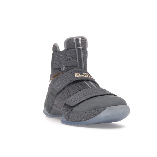 Кроссы Nike LeBron Zoom Soldier 10 Battle Grey - мужская сетка размеров