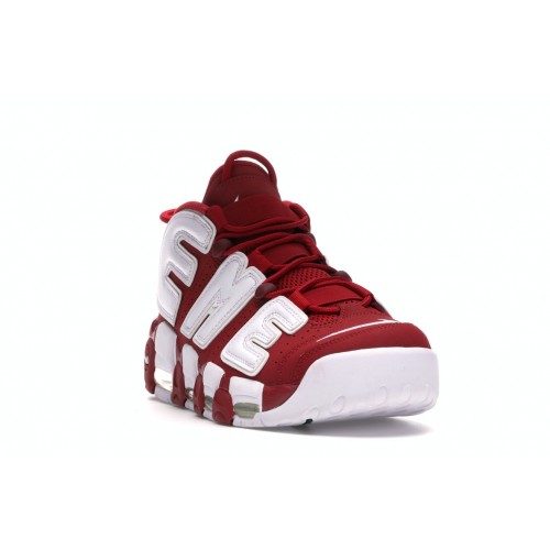 Кроссы Nike Air More Uptempo Supreme Suptempo Red - мужская сетка размеров