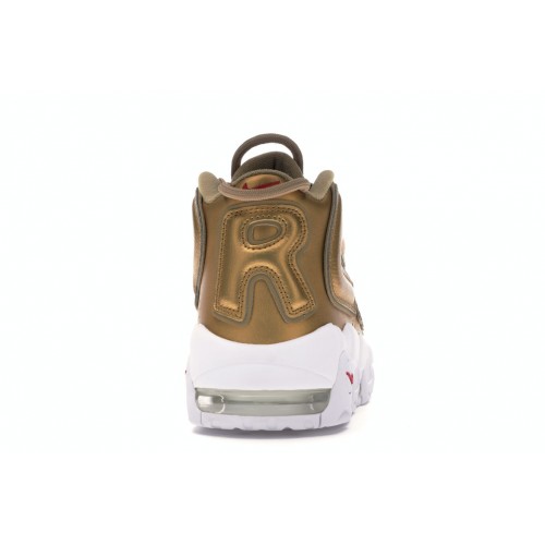 Кроссы Nike Air More Uptempo Supreme Suptempo Gold - мужская сетка размеров