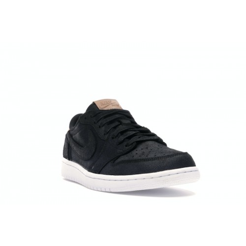 Кроссы Jordan 1 Retro Low OG Black Vachetta - мужская сетка размеров