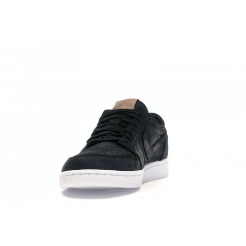 Кроссы Jordan 1 Retro Low OG Black Vachetta - мужская сетка размеров