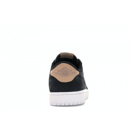 Кроссы Jordan 1 Retro Low OG Black Vachetta - мужская сетка размеров
