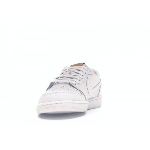 Кроссы Jordan 1 Retro Low OG White Vachetta - мужская сетка размеров