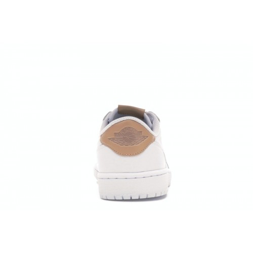 Кроссы Jordan 1 Retro Low OG White Vachetta - мужская сетка размеров