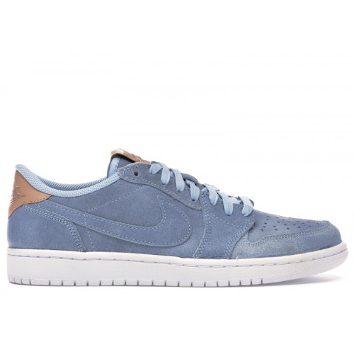 Кроссы Jordan 1 Retro Low OG Ice Blue - мужская сетка размеров