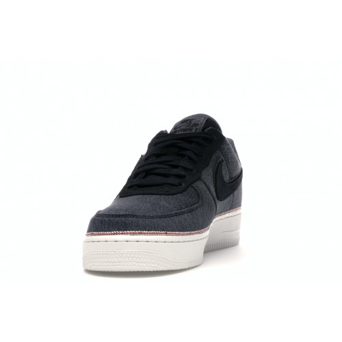 Кроссы Nike Air Force 1 Low 3x1 Denim Black - мужская сетка размеров