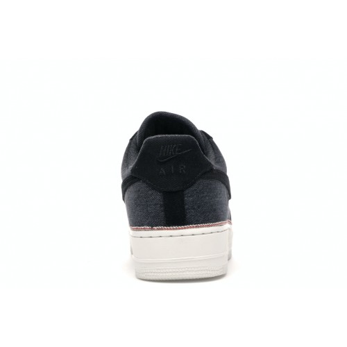 Кроссы Nike Air Force 1 Low 3x1 Denim Black - мужская сетка размеров
