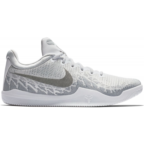 Кроссы Nike Mamba Rage White Pure Platinum - мужская сетка размеров