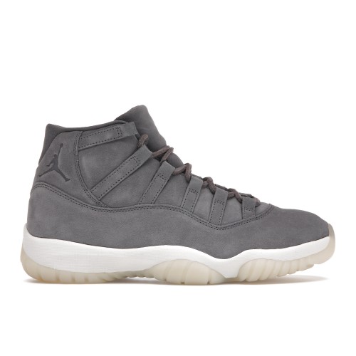 Кроссы Jordan 11 Retro Pinnacle Grey Suede - мужская сетка размеров