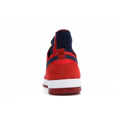 Кроссы Nike SB Dunk High Elite Red Navy White - мужская сетка размеров