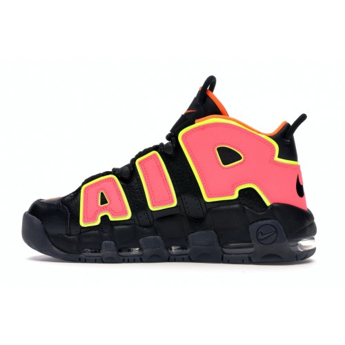 Кроссы Nike Air More Uptempo Hot Punch (W) - женская сетка размеров